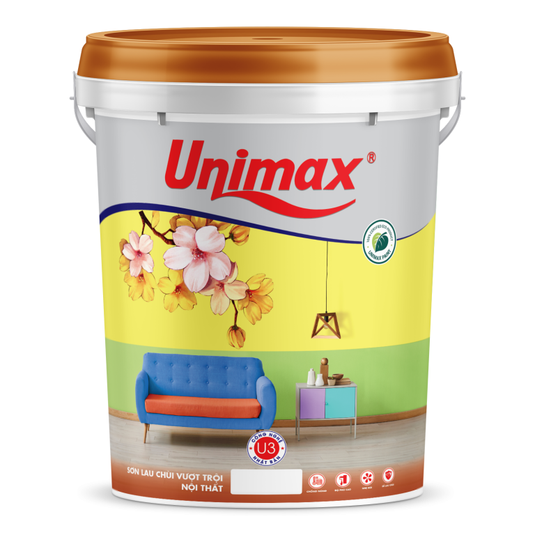 Sơn nội thất lâu chùi vượt trội U3 Unimax 18 lít
