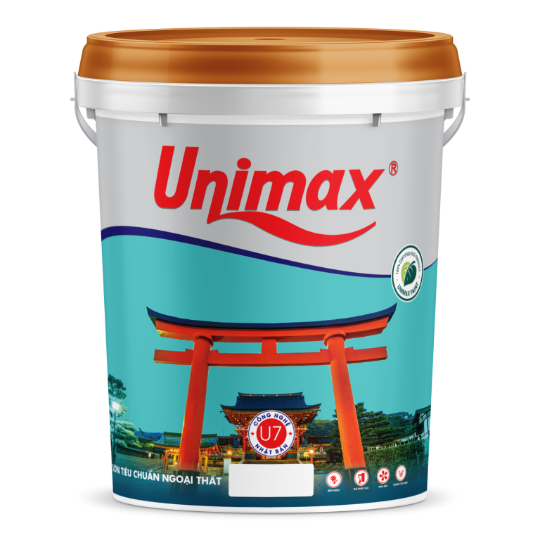 Sơn ngoại thất tiêu chuẩn U7 Unimax 18 lít