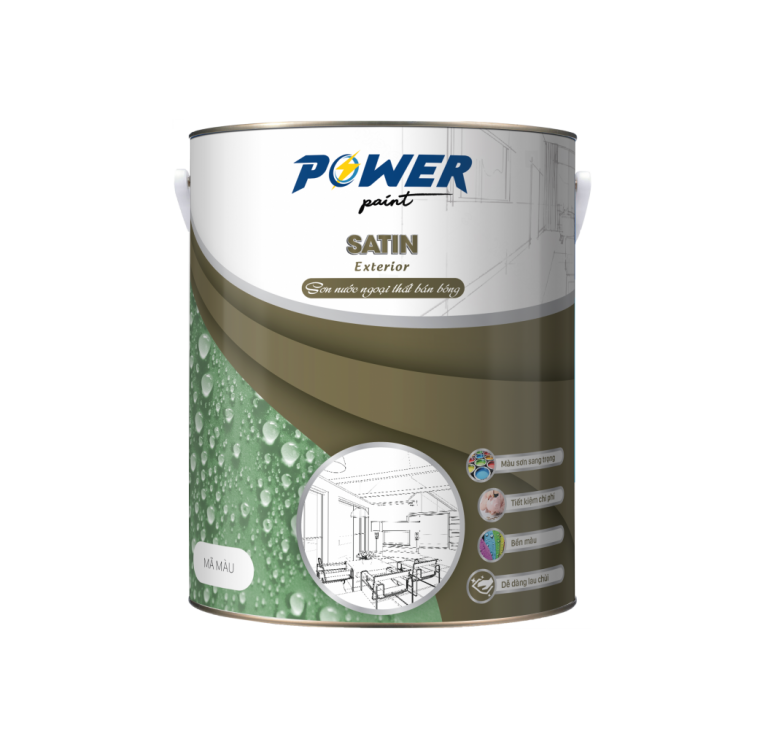 Sơn nước ngoại thất bán bóng Power Satin