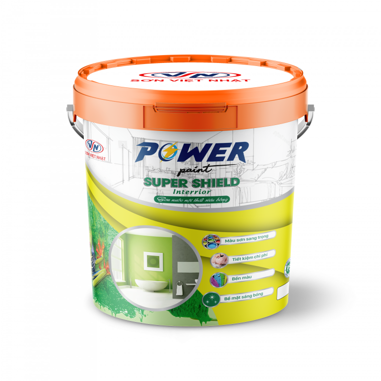 Sơn nước nội thất siêu bóng Power Paint Super Shield